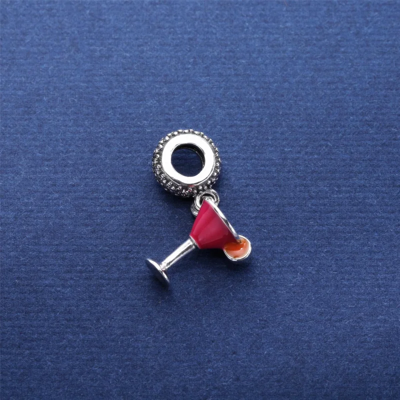 (Bild für) PANDORA Fruchtiger Cocktail, gemischter Emaille-Anhänger mit klarem CZ - 792153E - Ansicht 2