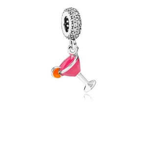 (Bild für) PANDORA Fruchtiger Cocktail, gemischter Emaille-Anhänger mit klarem CZ - 792153ENMX