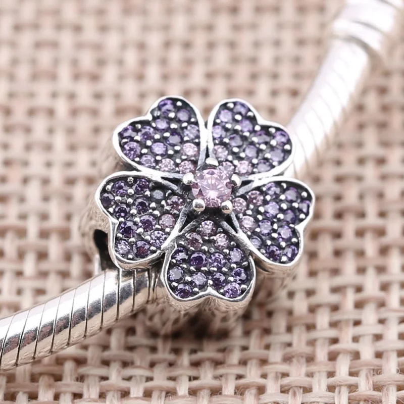(Bild für) PANDORA Funkelnder Apfelblüten-Charm - 791831NBP - Ansicht 3