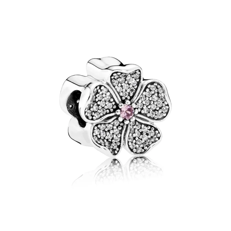 (Bild für) PANDORA Funkelnder Apfelblüten-Charm - 791831NBP