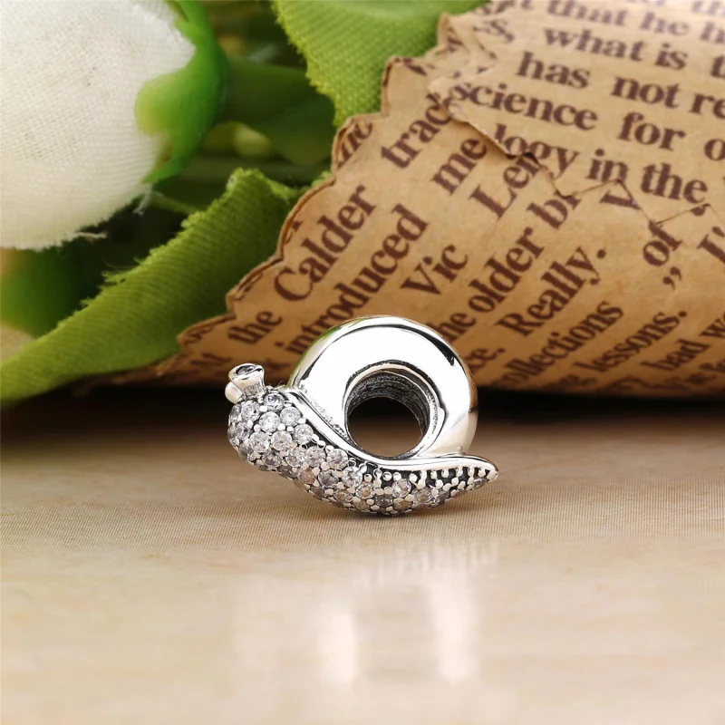(Bild für) PANDORA Funkelnder Schnecken-Charm, klares und orchideenfarbenes CZ - 797063CZ - Ansicht 3