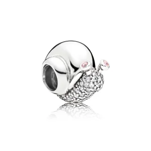 (Bild für) PANDORA Funkelnder Schnecken-Charm, klares und orchideenfarbenes CZ - 797063CZ