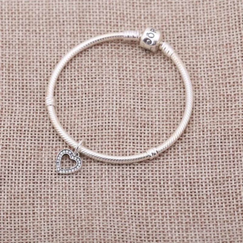 (Bild für) PANDORA Funkelndes Herz-Anhänger-Charm - 791304CZ - Ansicht 2