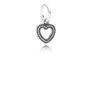 (Bild für) PANDORA Funkelndes Herz-Anhänger-Charm - 791304CZ