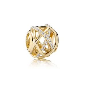 (Bild für) PANDORA Galaxy Charm, klare CZ 14K Gold - 750827CZ