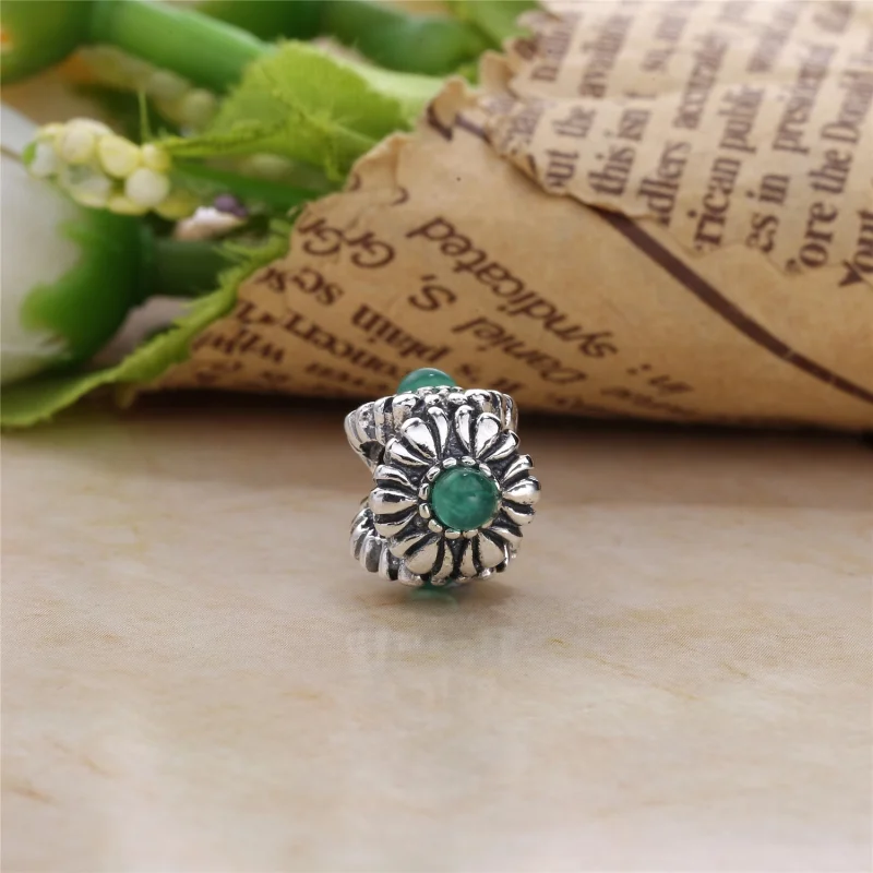 (Bild für) PANDORA Geburtstagsblüten, Mai, Chrysopras-Charm - 790580CH - Ansicht 2
