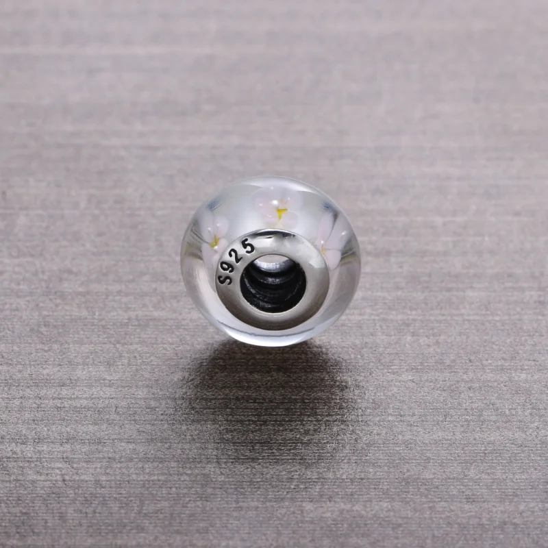 (Bild für) PANDORA Gelber Blumen-Glas-Murano-Charm - PL00030-1 - Ansicht 2