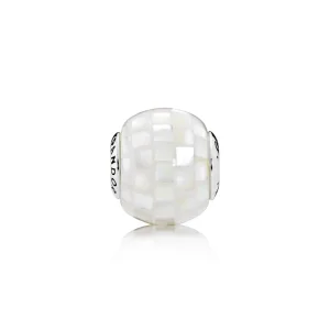 (Bild für) PANDORA GENEROSITY Charm, weißes Perlmuttmosaik - 796079MMW
