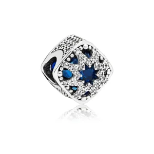 (Bild für) PANDORA Glacial Beauty Charm, Schweizer blaue Kristalle und klare CZ - 796360NSB