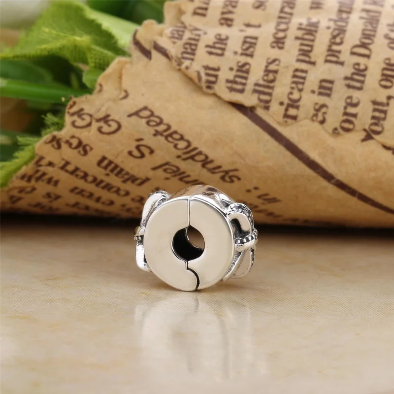 (Bild für) PANDORA Glänzender Schleifenclip, klare CZ - 797304CZ - Ansicht 3