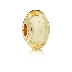 (Bild für) PANDORA Goldener facettierter Muranoglas-Charm - 767647