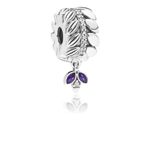 (Bild für) PANDORA Grains of Energy Clip, klare CZ und lila Emaille - 797591CZ