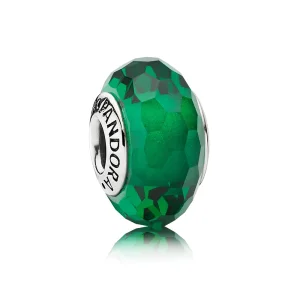 (Bild für) PANDORA Grüne facettierte Murano-Perle - 791619