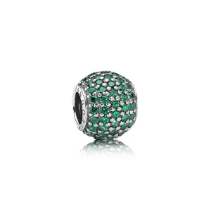 (Bild für) PANDORA Grüner Pavé-Kugel-Charm - 791051CZN