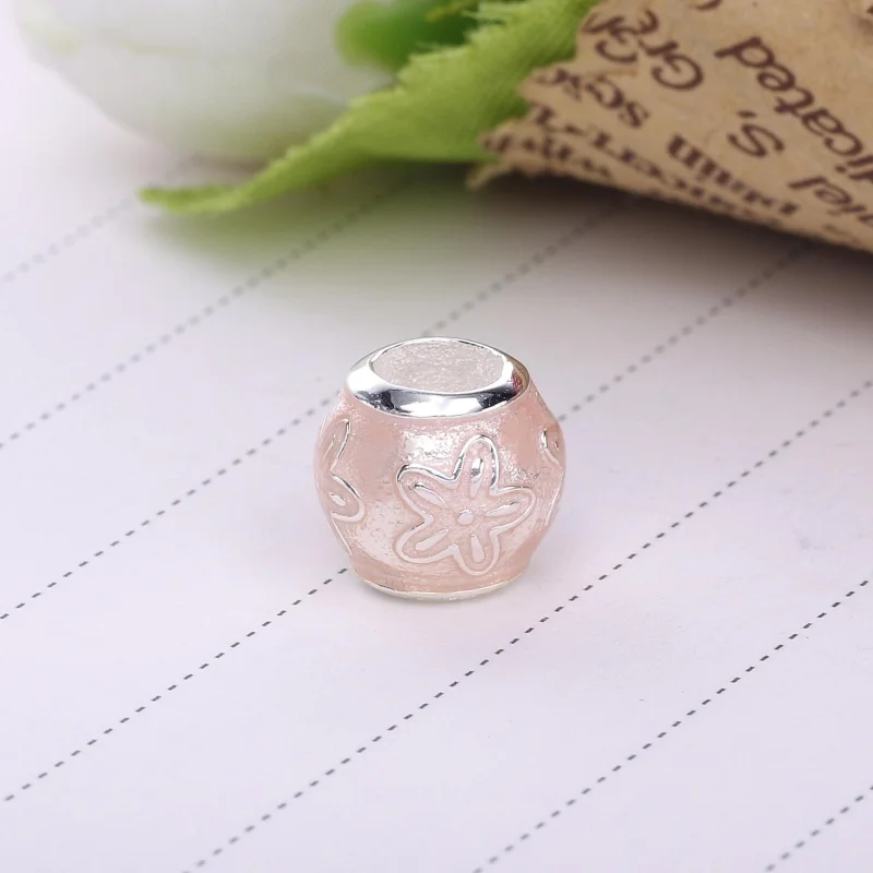 (Bild für) PANDORA HAPPINESS Charm, transparente cremerosa Emaille - 796087EN141 - Ansicht 3