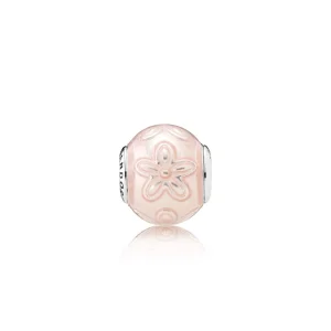 (Bild für) PANDORA HAPPINESS Charm, transparente cremerosa Emaille - 796087EN141
