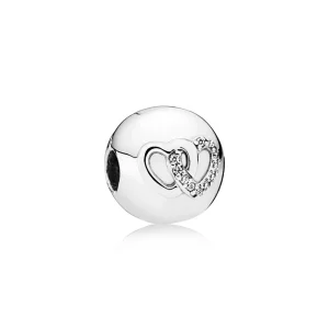 (Bild für) PANDORA Heart Bond, klarer CZ-Clip - 792150cz