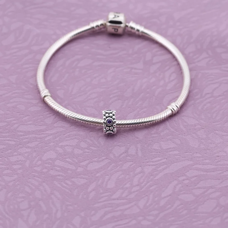 (Bild für) PANDORA Her Majesty, Purple Cz Spacer - 791122ACZ - Ansicht 2