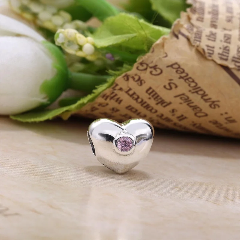 (Bild für) PANDORA Herz-Charm, rosa CZ - 790134PCZ - Ansicht 2