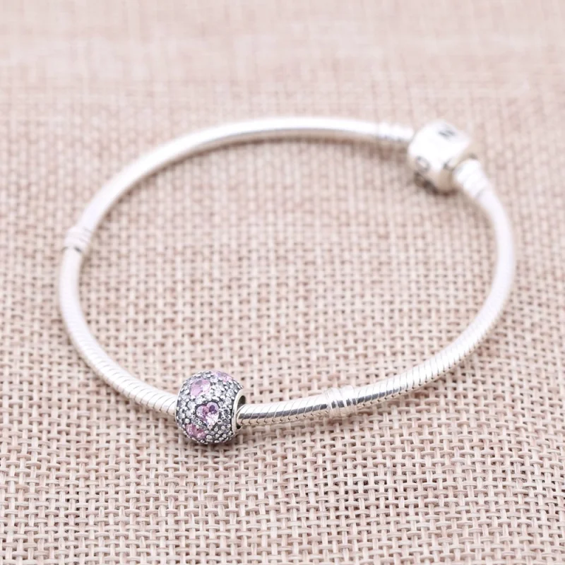 (Bild für) PANDORA Herz-Pavé-Edelstein-Kugel-Charm - 791249CZS - Ansicht 2