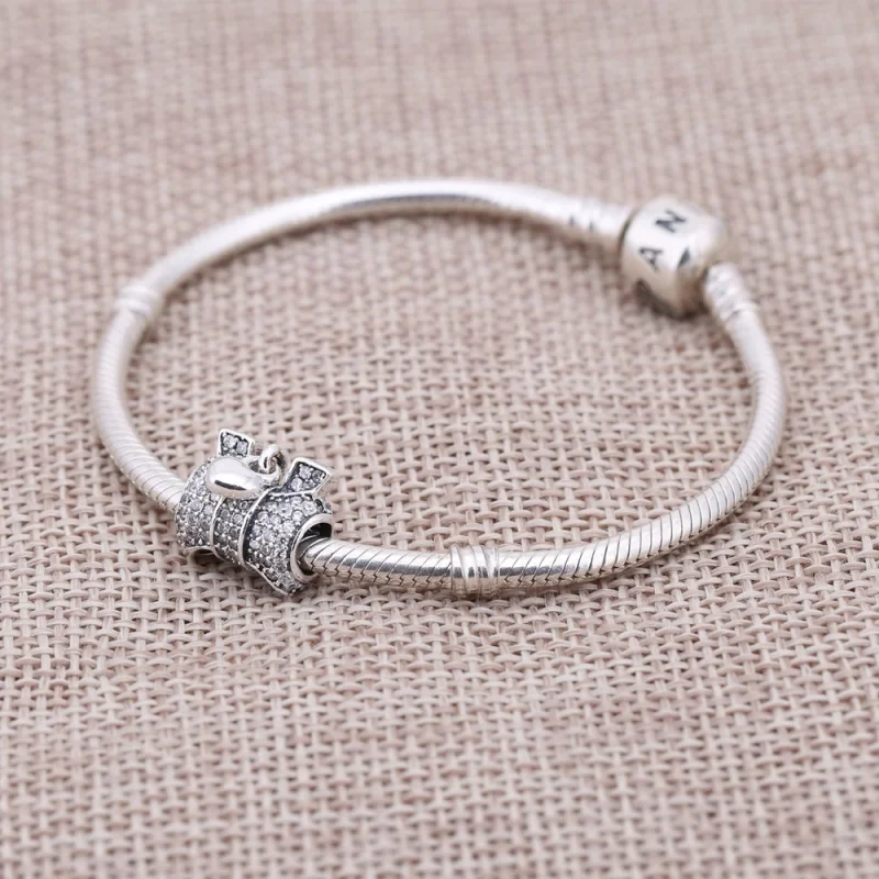 (Bild für) PANDORA Herz- und Schleifen-Charm - 791776CZ - Ansicht 2