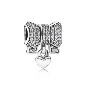(Bild für) PANDORA Herz- und Schleifen-Charm - 791776CZ
