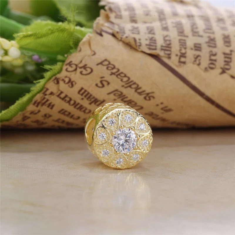 (Bild für) PANDORA Herzen aus Gold Charm - 750841CZ - Ansicht 3