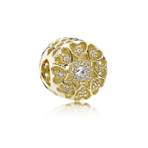 (Bild für) PANDORA Herzen aus Gold Charm - 750841CZ