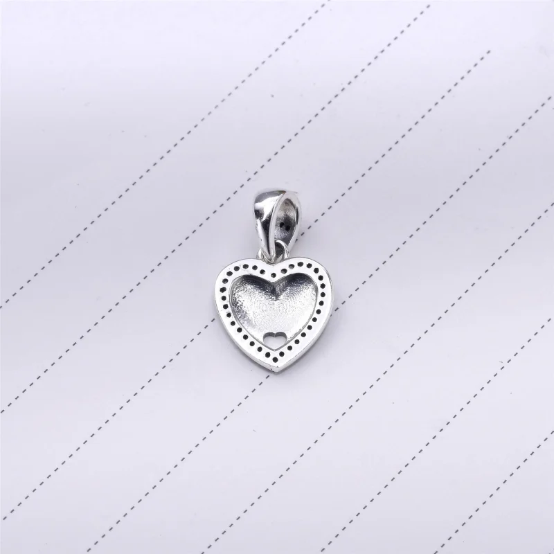 (Bild für) PANDORA Herzen der Freundschaft, klarer CZ-Anhänger-Charm - 792147CZ - Ansicht 3