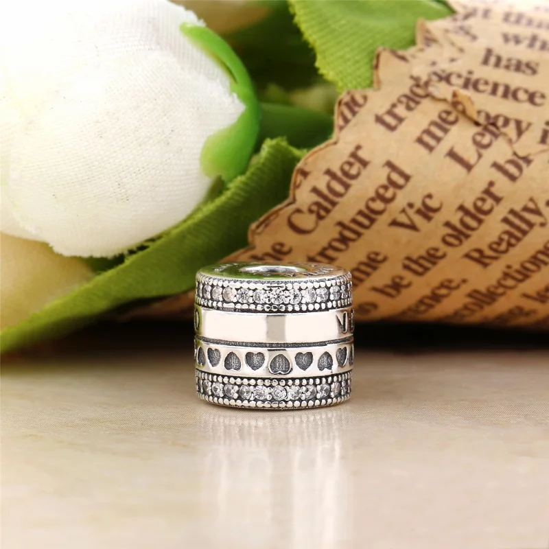 (Bild für) PANDORA Herzen drehender Charm - 797402CZ - Ansicht 3