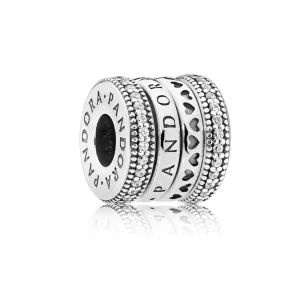 (Bild für) PANDORA Herzen drehender Charm - 797402CZ