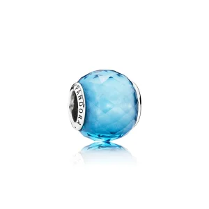 (Bild für) PANDORA Himmelblauer geometrischer Facetten-Charm - 791722NBS