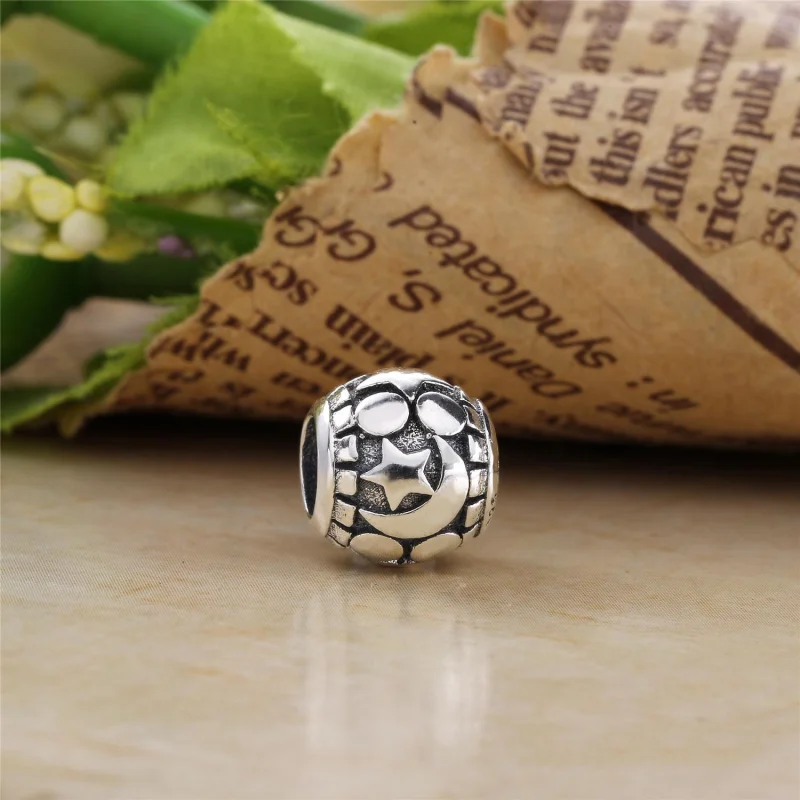 (Bild für) PANDORA Himmlischer Mosaik-Charm, schwarzes Acryl und Perlmutt - 796400MMB - Ansicht 2