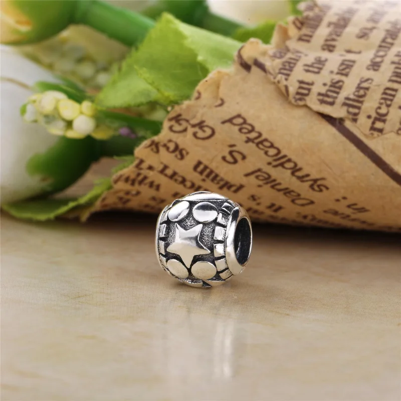 (Bild für) PANDORA Himmlischer Mosaik-Charm, schwarzes Acryl und Perlmutt - 796400MMB - Ansicht 3