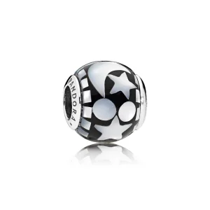 (Bild für) PANDORA Himmlischer Mosaik-Charm, schwarzes Acryl und Perlmutt - 796400MMB