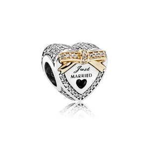 (Bild für) PANDORA Hochzeits-Herz-Charm, klare CZ - 792083CZ