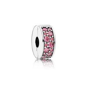 (Bild für) PANDORA Honeysuckle Pink Shining Elegance Abstandsclip - 791817HCZ