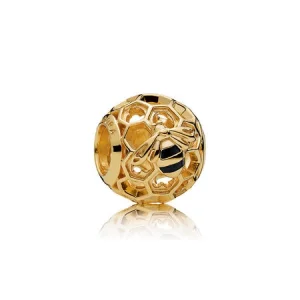 (Bild für) PANDORA Honigbienen-Charm, PANDORA Shine™ - 767023EN16