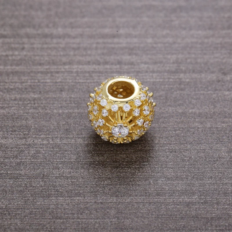 (Bild für) PANDORA Inner Radiance Charm, klare CZ 14K Gold - 750838CZ - Ansicht 3