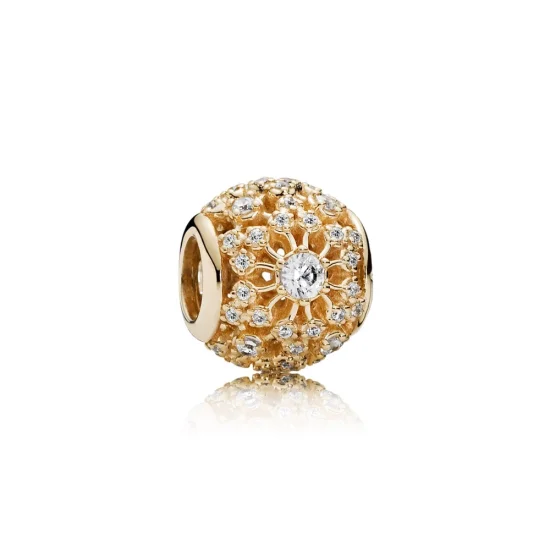 (Bild für) PANDORA Inner Radiance Charm, klare CZ 14K Gold - 750838CZ