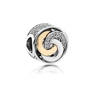 (Bild für) PANDORA Interlinked Circles Clear CZ Charm - 792090cz