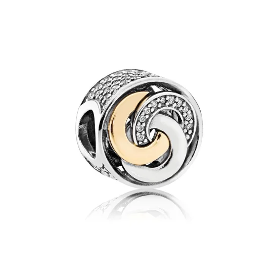 (Bild für) PANDORA Interlinked Circles Clear CZ Charm - 792090cz