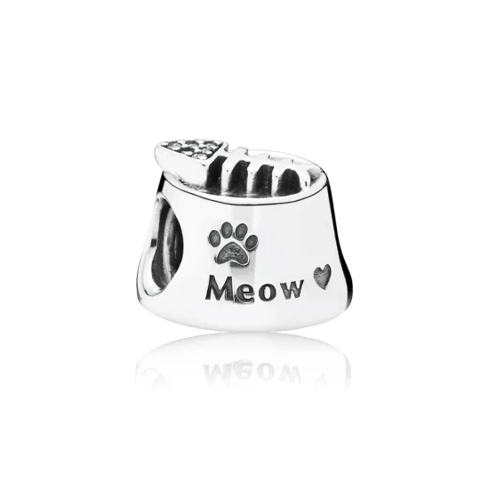 (Bild für) PANDORA Katzennapf-Charm - 791716CZ