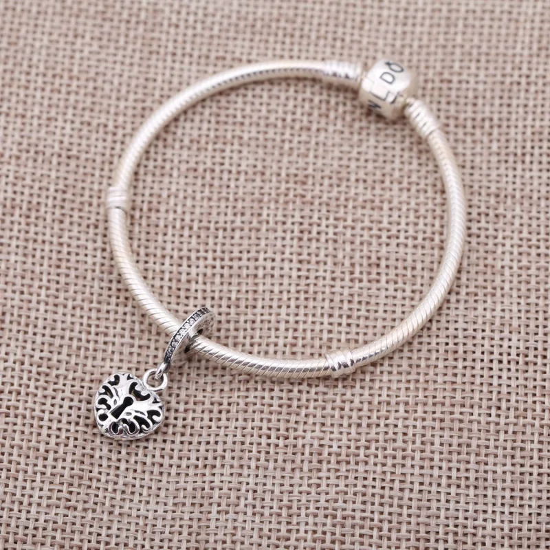 (Bild für) PANDORA Komplizierter Herz-Schloss-Anhänger-Charm - 791876CZ - Ansicht 2