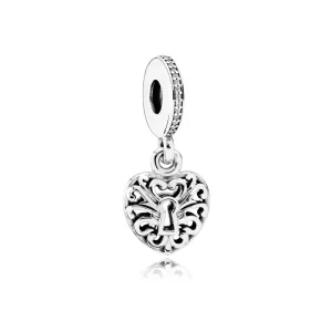 (Bild für) PANDORA Komplizierter Herz-Schloss-Anhänger-Charm - 791876CZ