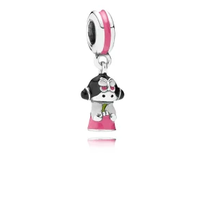 (Bild für) PANDORA Koreanische Puppe, gemischte Emaille-Anhänger-Charm - 791387ENMX
