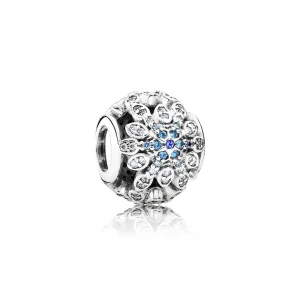 (Bild für) PANDORA Kristallisierter Schneeflocken-Charm - 791760NBLMX