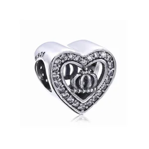 (Bild für) PANDORA Kronen-Herz-Charm - PX00274-1