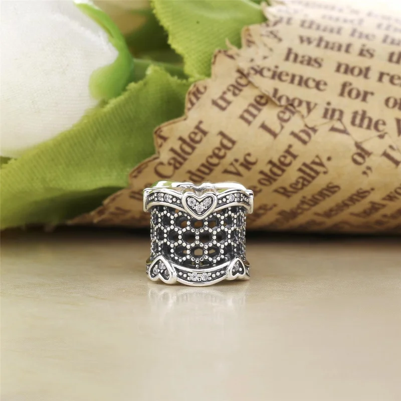 (Bild für) PANDORA Lace of Love Spacer, klare CZ - 797653CZ - Ansicht 2
