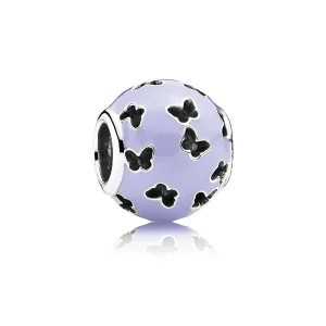 (Bild für) PANDORA Lavendel Flatternde Schmetterlinge Charm - 791483EN66